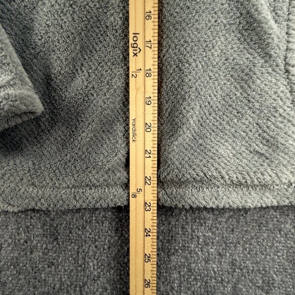 Patagonia Fleece Jacket Girls Youth Size 2XL 16-18 Gray Pink Fuzzy Soft Snap - Picture 4 of 16